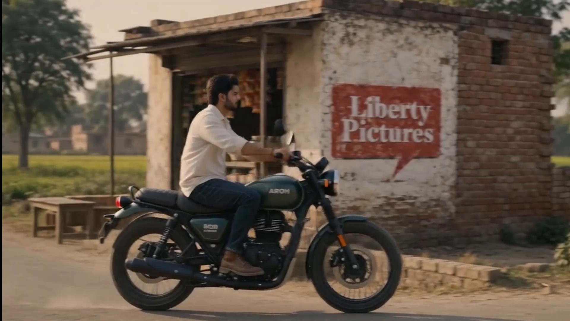 Liberty Pictures motorcycle campaign frame